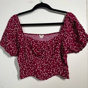 Garage. Large. Burgundy blouse